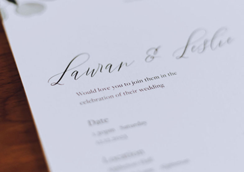 Design my wedding invitation